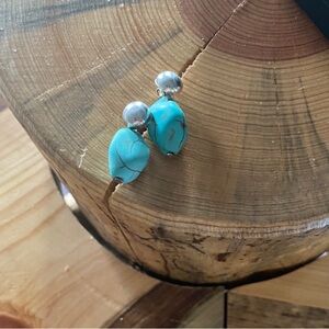 Turquoise and Silver Earrings